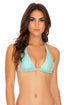 Luli Fama Dotted Delight Triangle Halter Top